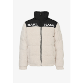 Karl Kani Retro Teddy Puffer Jacket Light Sand/Black - άσπρο - Σακάκι