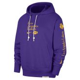 Nike NBA Dri-FIT Los Angeles Lakers Standard Issue Courtside Pullover Hoodie - Μωβ - ΦΟΥΤΕΡ με ΚΟΥΚΟΥΛΑ