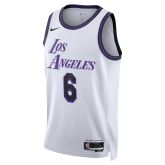 Nike Dri-FIT NBA LeBron James Los Angeles Lakers City Edition 2022 Swingman Jersey - άσπρο - Φανέλα