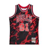 Mitchell & Ness NBA Chicago Bulls Dennis Rodman Team Marble Swingman Jersey - Μαύρος - Φανέλα