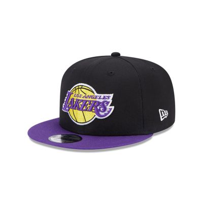 New Era LA Lakers Team Side Patch Black 9FIFTY Snapback Cap - Μαύρος - Καπάκι