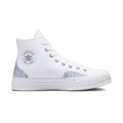Converse Chuck 70 Stitched White Indigo - άσπρο - Παπούτσια