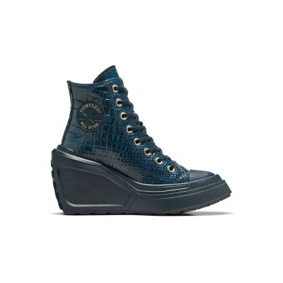 Converse Chuck 70 De Luxe Wedge Platform Leather - Μπλε - Παπούτσια Converse Chuck 70 De Luxe Wedge Platform Leather - Μπλε - Παπούτσια