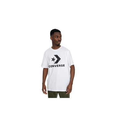 Converse Standard Fit Large Logo Star Chevron Tee - άσπρο - Κοντομάνικο μπλουζάκι