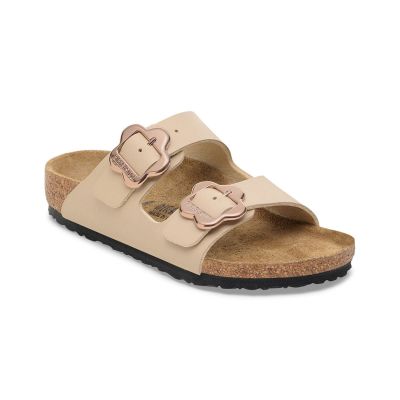 Birkenstock Arizona Flower Buckle Kids Birko-Flor Regular Fit Light Brown 1030439 - καφέ - Σανδάλια Birkenstock Arizona Flower Buckle Kids Birko-Flor Regular Fit Light Brown 1030439 - καφέ - Σανδάλια