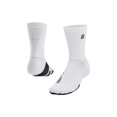 Under Armour Curry UA AD Playmaker 1p Mid Socks White - άσπρο - Κάλτσες Under Armour Curry UA AD Playmaker 1p Mid Socks White - άσπρο - Κάλτσες