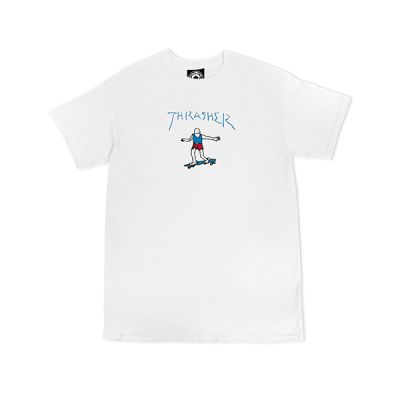 Thrasher Skate Mag Gonz Logo Short Sleeve Tee - άσπρο - Κοντομάνικο μπλουζάκι