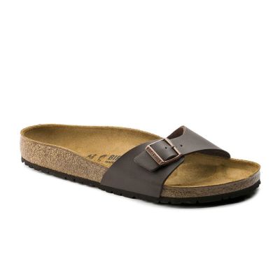 Birkenstock Madrid BS Dark Brown Narrow Fit - καφέ - Σανδάλια Birkenstock Madrid BS Dark Brown Narrow Fit - καφέ - Σανδάλια