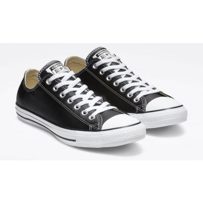 Converse Chuck Taylor Leather Black - Μαύρος - Παπούτσια