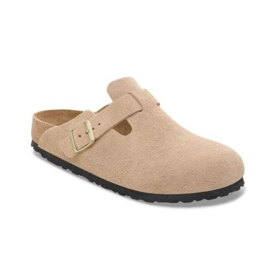 Birkenstock Boston BS Suede Leather Narrow Fit Brown - καφέ - Σανδάλια Birkenstock Boston BS Suede Leather Narrow Fit Brown - καφέ - Σανδάλια