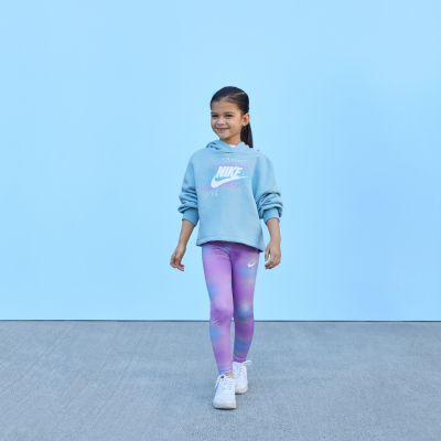 Nike Girls AOP Dri-FIT Leggings Rush Fuchsia - Μωβ - κολάν