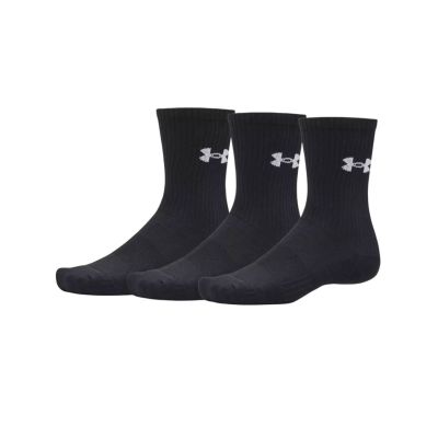 Under Armour Performance Cotton 3p Crw - Μαύρος - Κάλτσες Under Armour Performance Cotton 3p Crw - Μαύρος - Κάλτσες