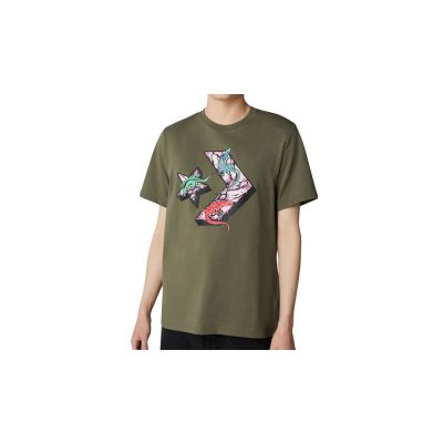 Converse Star Chevron Lizard Graphic T-Shirt - Πράσινος - Κοντομάνικο μπλουζάκι