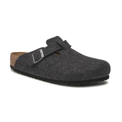 Birkenstock Boston Wool Felt Narrow Fit Grey - Γκρί - Σανδάλια Birkenstock Boston Wool Felt Narrow Fit Grey - Γκρί - Σανδάλια