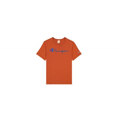 Champion Script Logo Crew Neck T-Shirt - Πορτοκάλι - Κοντομάνικο μπλουζάκι