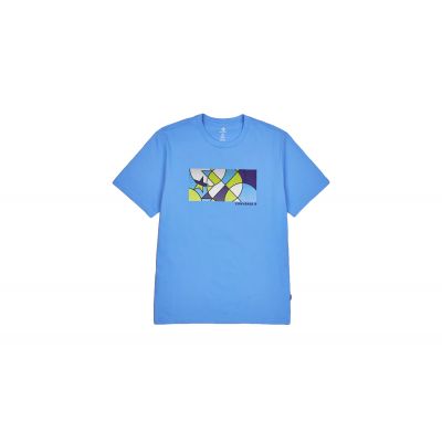 Converse Court Mosaic Tee - Μπλε - Κοντομάνικο μπλουζάκι