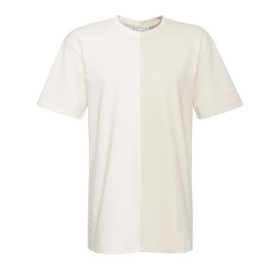 Karl Kani Small Signature Split Tee Off White/Light Sand - άσπρο - Κοντομάνικο μπλουζάκι