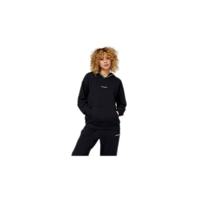 New Balance Essentials Fleece W - Μαύρος - Κοντομάνικο μπλουζάκι