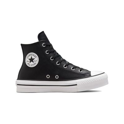 Converse Chuck Taylor All Star Eva Lift Platform Leather High Top - Μαύρος - Παπούτσια