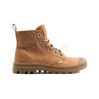 Palladium Pampa Zip Leather Essential - καφέ - Παπούτσια