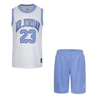 Jordan Boys Muscle Tank And Shorts 2pc Set University Blue - Μπλε - set