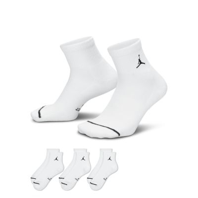Jordan Everyday Elevated Ankle Socks (3 Pairs) White - άσπρο - Κάλτσες Jordan Everyday Elevated Ankle Socks (3 Pairs) White - άσπρο - Κάλτσες