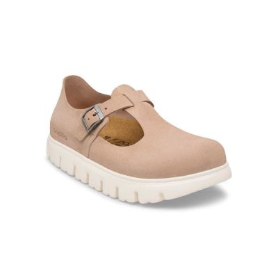 Birkenstock Paris Chunky Suede Leather Narrow Fit Warm Sand - καφέ - Σανδάλια Birkenstock Paris Chunky Suede Leather Narrow Fit Warm Sand - καφέ - Σανδάλια