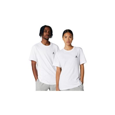 Converse Go-To Embroidered Star Chevron Standard Fit T-Shirt - άσπρο - Κοντομάνικο μπλουζάκι
