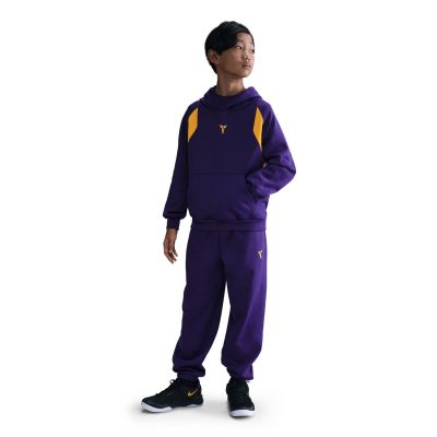 Nike Kobe Big Kids Therma-FIT Pullover Hoodie Court Purple - Μωβ - ΦΟΥΤΕΡ με ΚΟΥΚΟΥΛΑ