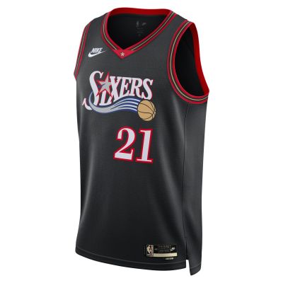 Nike Dri-FIT NBA Philadelphia 76ers 2025/26 Hardwood Classics Swingman Jersey - Μαύρος - Φανέλα