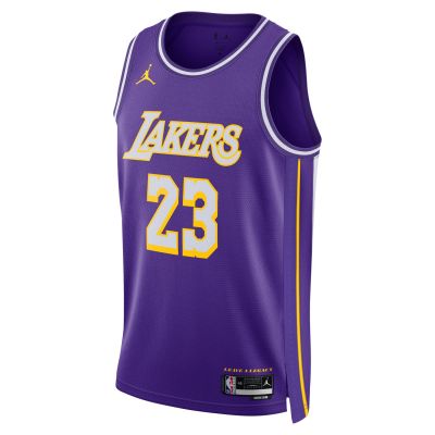 Jordan Dri-FIT NBA LeBron James Los Angeles Lakers 2025/26 Statement Edition Swingman Jersey - Μωβ - Φανέλα