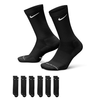 Nike Everyday Elevated Crew Socks Black (6 Pairs) - Μαύρος - Κάλτσες Nike Everyday Elevated Crew Socks Black (6 Pairs) - Μαύρος - Κάλτσες
