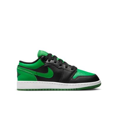 Air Jordan 1 Low "Lucky Green" (GS) - Μαύρος - Παπούτσια