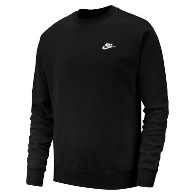 Nike Sportswear Club Fleece Crewneck Black - Μαύρος - ΦΟΥΤΕΡ με ΚΟΥΚΟΥΛΑ