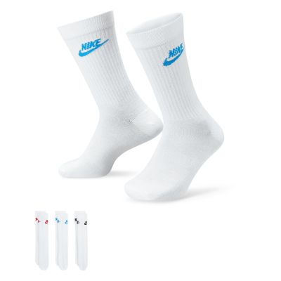 Nike Sportswear Everyday Essential Crew 3-Pack Socks Multi-Color - άσπρο - Κάλτσες