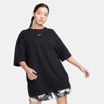 Nike Sportswear Essential Wmns Oversized Tee Black - Μαύρος - Κοντομάνικο μπλουζάκι