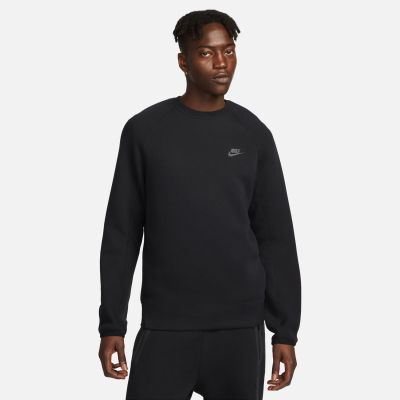 Nike Sportswear Tech Fleece Crewneck Black - Μαύρος - ΦΟΥΤΕΡ με ΚΟΥΚΟΥΛΑ
