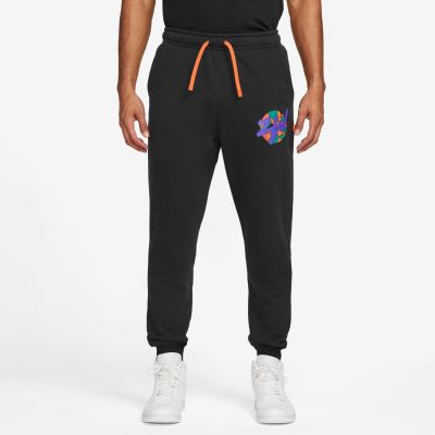 Jordan Zion Graphic Fleece Pants Black - Μαύρος - Παντελόνι