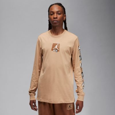 Jordan Brand Graphic Long-Sleeve Tee Hemp - καφέ - Κοντομάνικο μπλουζάκι