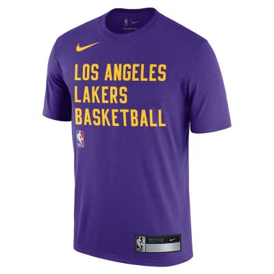 Nike NBA Dri-FIT Los Angeles Lakers Training Tee - Μωβ - Κοντομάνικο μπλουζάκι