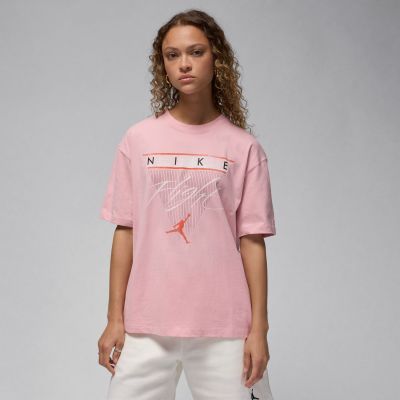 Jordan Flight Heritage Wmns Graphic Tee Pink Glaze - Ροζ - Κοντομάνικο μπλουζάκι