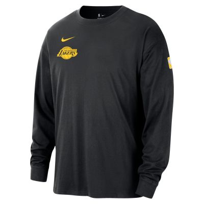 Nike NBA Los Angeles Lakers Max90 Long-Sleeve Tee - Μαύρος - Κοντομάνικο μπλουζάκι