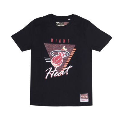 Mitchell & Ness NBA Miami Heat Final Seconds Tee - Μαύρος - Κοντομάνικο μπλουζάκι