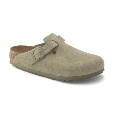 Birkenstock Boston Suede Leather Regular Fit Faded Khaki - Γκρί - Σανδάλια Birkenstock Boston Suede Leather Regular Fit Faded Khaki - Γκρί - Σανδάλια