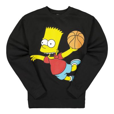 The Simpsons X Chinatown Market Air Bart Arc Sweatshirt Black - Μαύρος - ΦΟΥΤΕΡ με ΚΟΥΚΟΥΛΑ