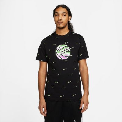 Nike Swoosh Ball Basketball Tee - Μαύρος - Κοντομάνικο μπλουζάκι