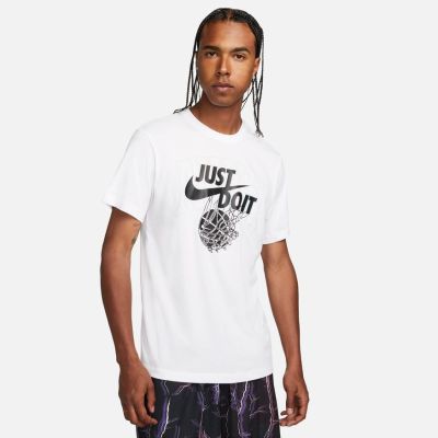 Nike Dri-FIT "Just Do It" Tee - άσπρο - Κοντομάνικο μπλουζάκι