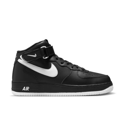Nike Air Force 1 Mid '07 "Black White" - Μαύρος - Παπούτσια