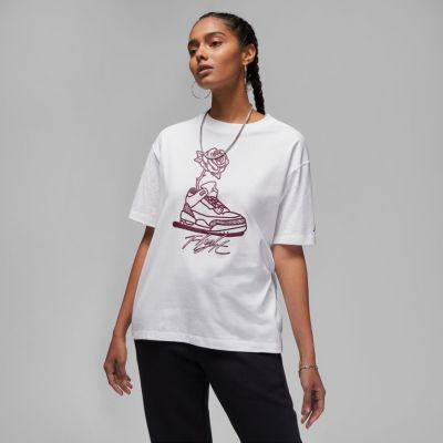 Jordan Flight Wmns Graphic Tee White - άσπρο - Κοντομάνικο μπλουζάκι
