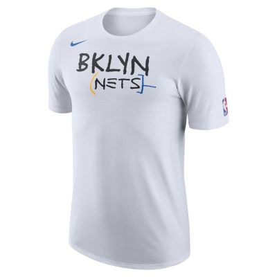 Nike NBA Brooklyn Nets City Edition Logo Tee - άσπρο - Κοντομάνικο μπλουζάκι